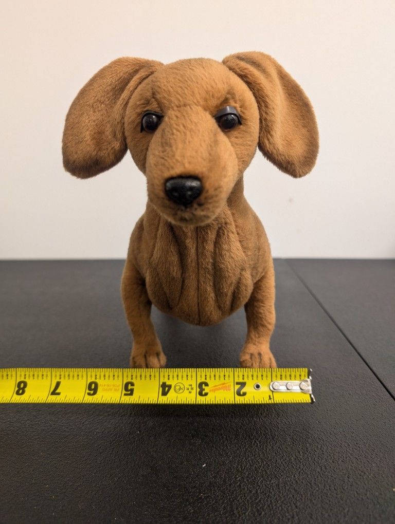 Stuffed Animal Dachshund Hansa Realistic Life Sized (6420)