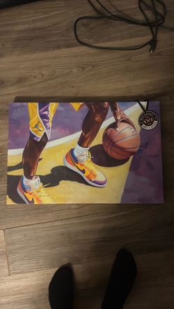 Lakers basketball painting