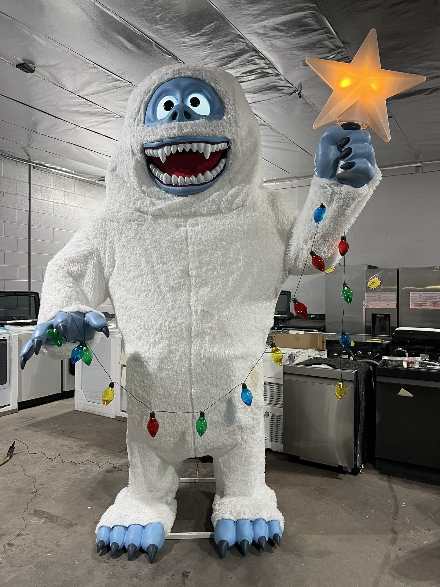 Rudolph the Red-Nosed Reindeer 9.75-ft Laughing LED Bumble Animatronic