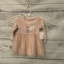 NWT toddler pink tutu Disney frozen dress size 12 months