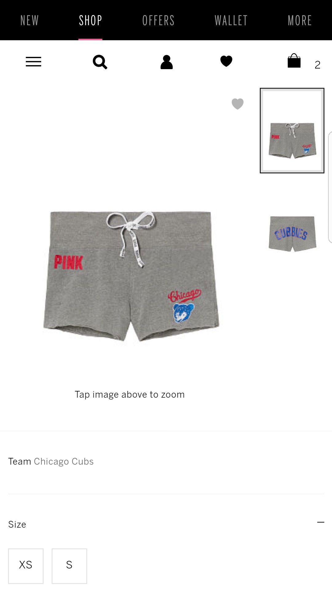 Victoria's Secret pink cubs shorts