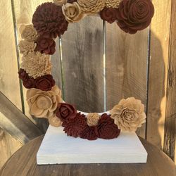 Soft Wood Flower Letters