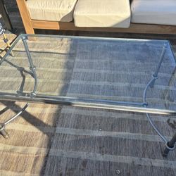 Indoor/outdoor Glass Coffee Table