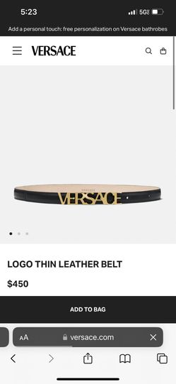 Versace Women Thin Logo Belt Designer New