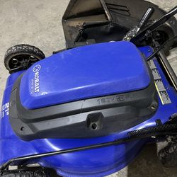 Bundle sale : Broadcast Spreader + corded Lawn Mower