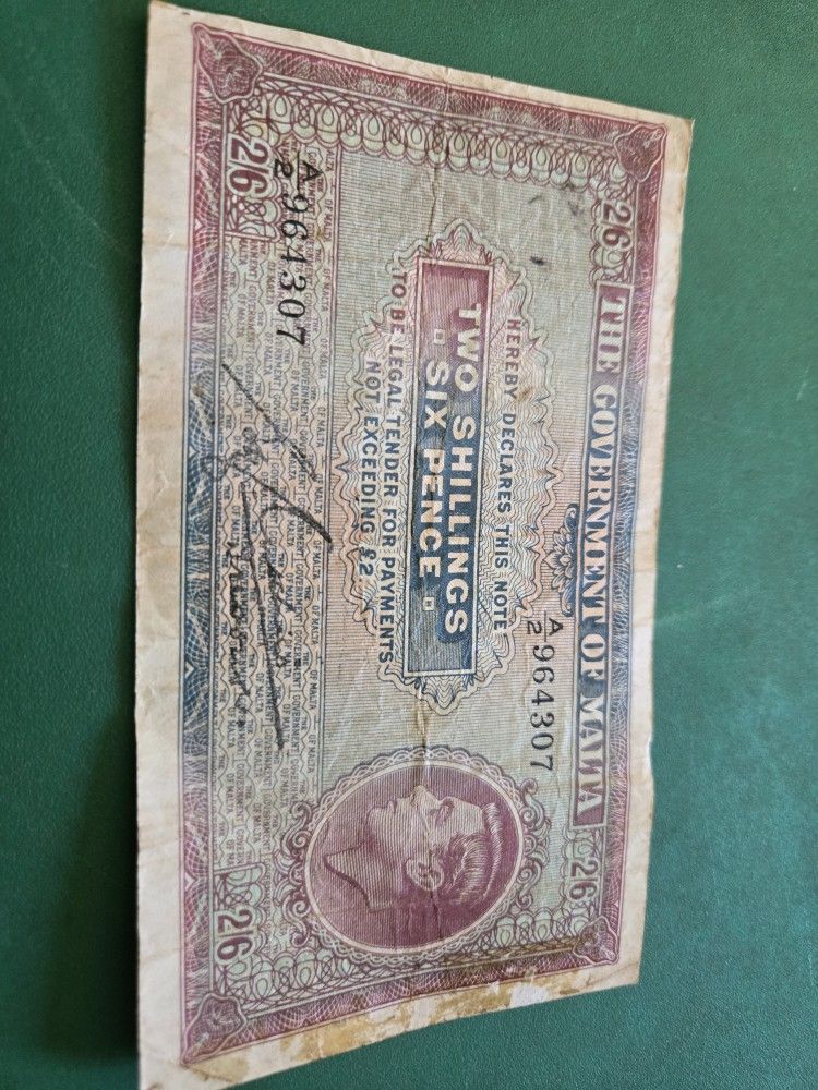 Two Shillings Six Pence Bill