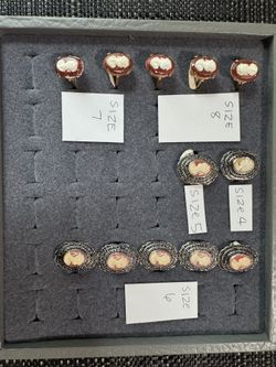 14k Gold Plated Cameo Rings