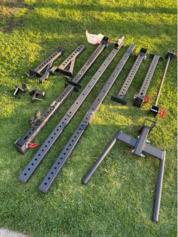 Rep PR-4100  folding squat rack with attachments