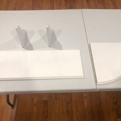 Pottery Barn wall shelves.