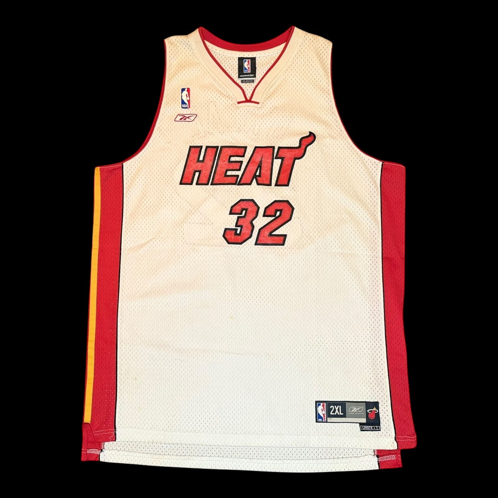SHAQUILLE O’NEAL Miami Heat (Home Jersey) Size 2XL