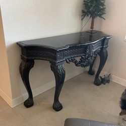 Faux Marble Decorative Table 