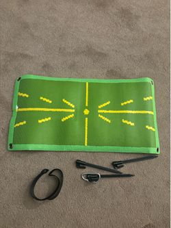 Golf Practice Mat with Instant Swing Path Feedback