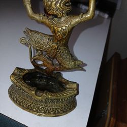 Brass Chinese Ashtray