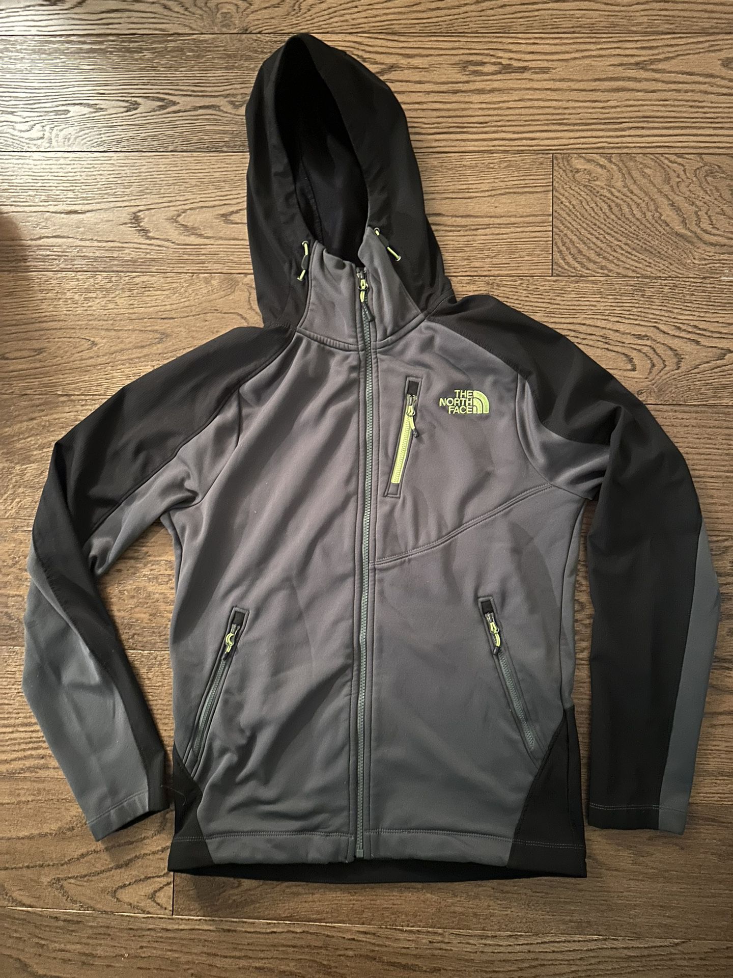 North Face Mens Hooded Zip Up Jacket  Small
