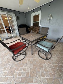 Patio dining table