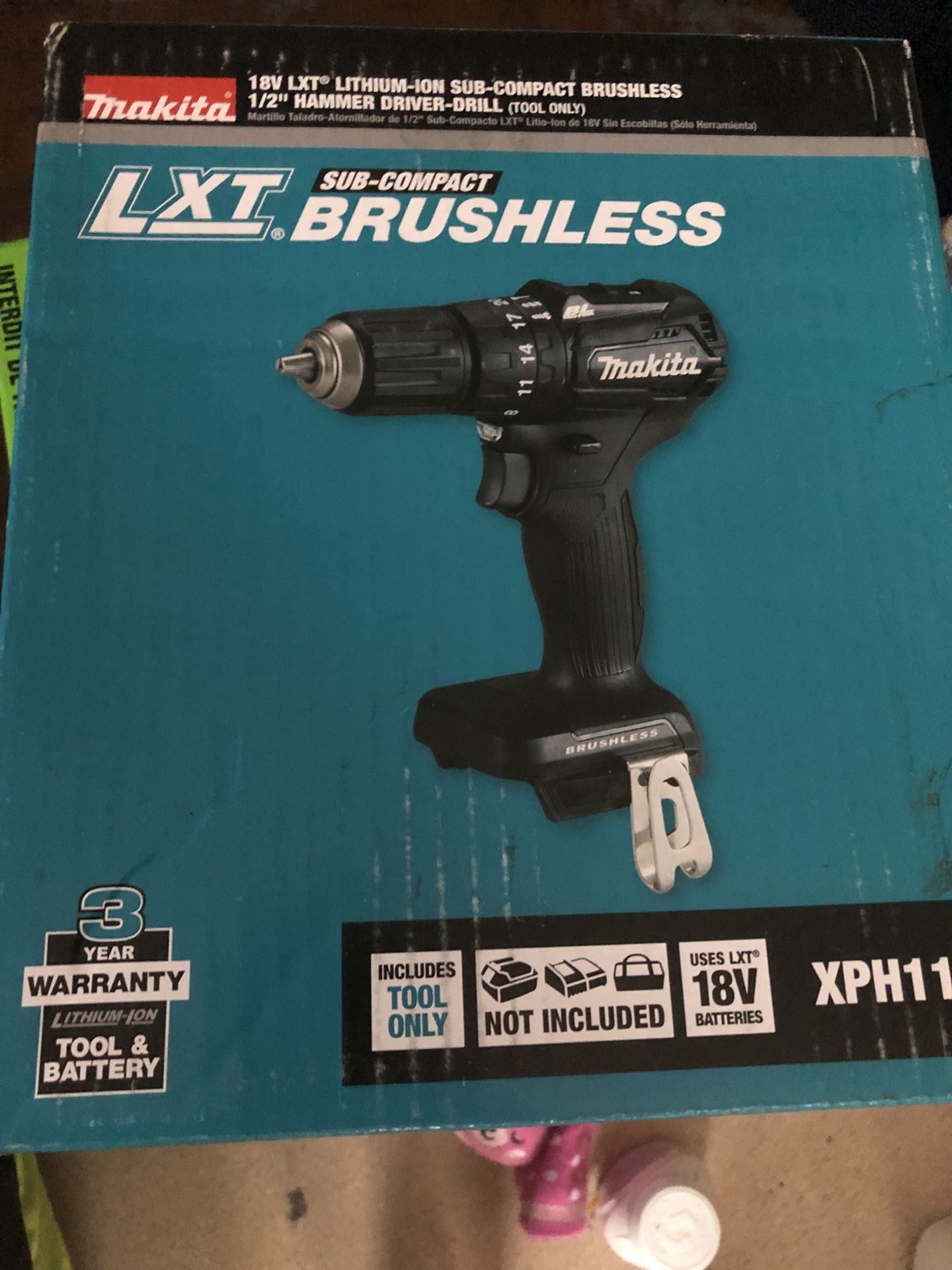 Brand new never used Makita let sub compact brushless hammer drill/driver
