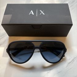 Armani Exchange Blue Aviators