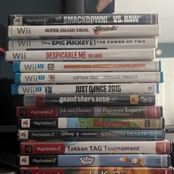 Wii, Wii U , Ps2 Games