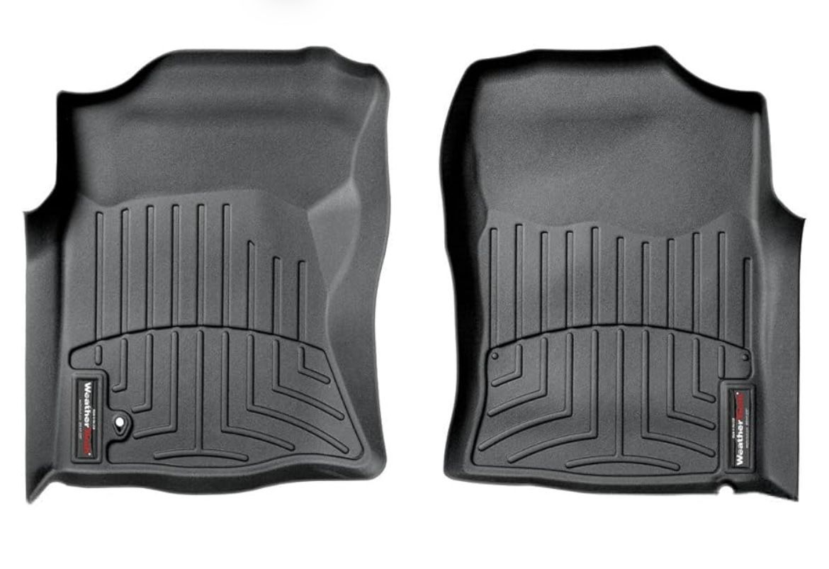 WeatherTech Custom Fit FloorLiners for Toyota Tacoma - 1st Row (440101), Black