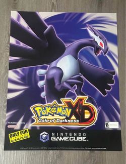 Pokémon XD Gale of Darkness promo poster Poster