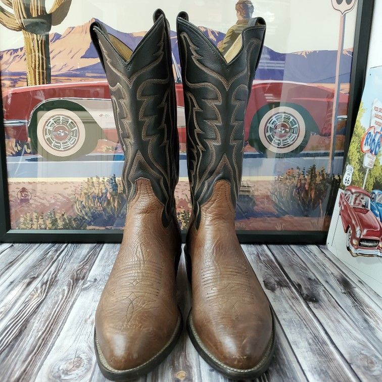 Tommy Lama Style 6173 Men's 9 D Western Cowboy Dress  Boots Shrunken Shoulder  Jordan 