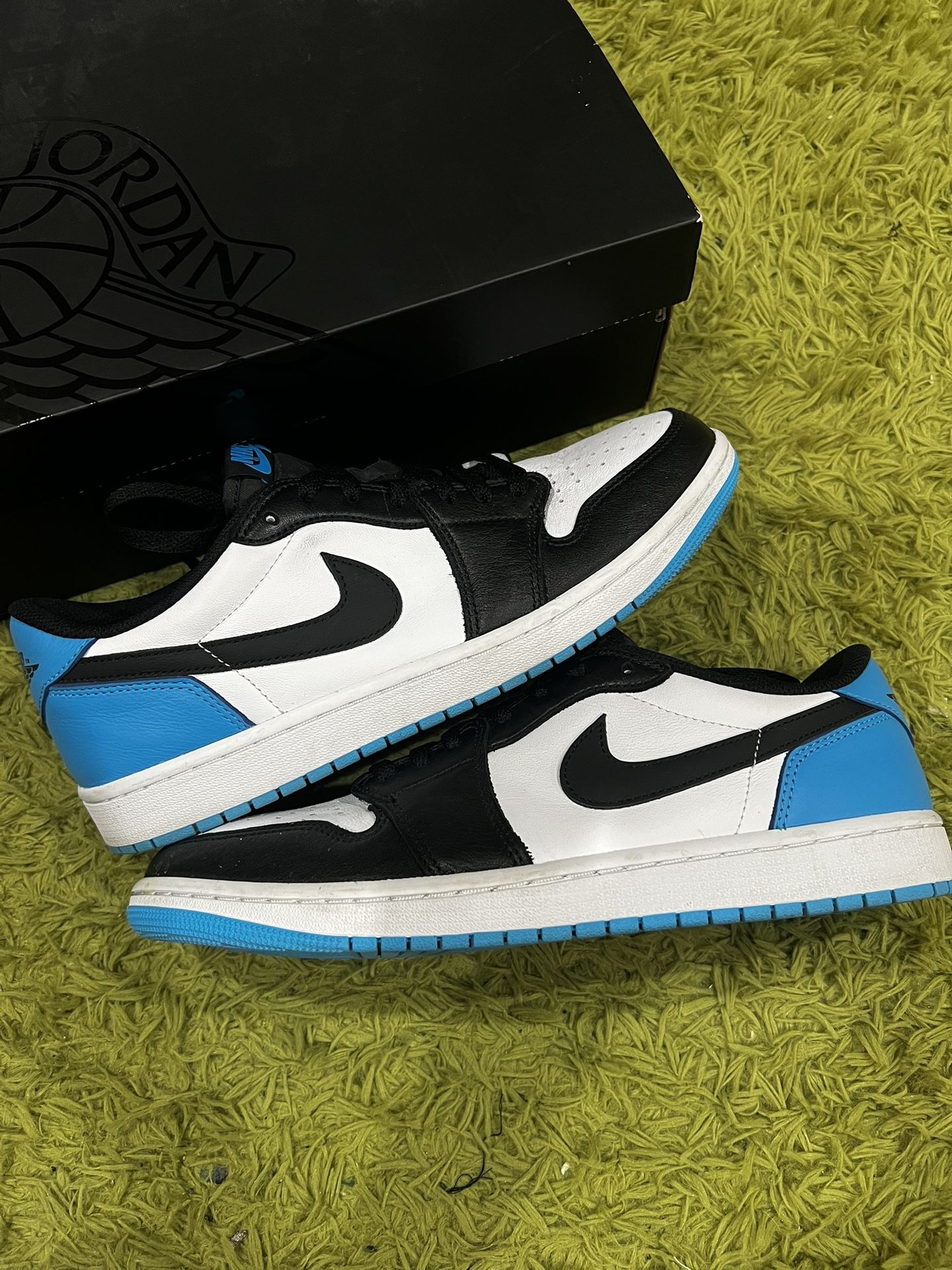 VNDS Jordan 1 Low Retro OG Powder Blue Size 11 REPLACEMENT BOX
