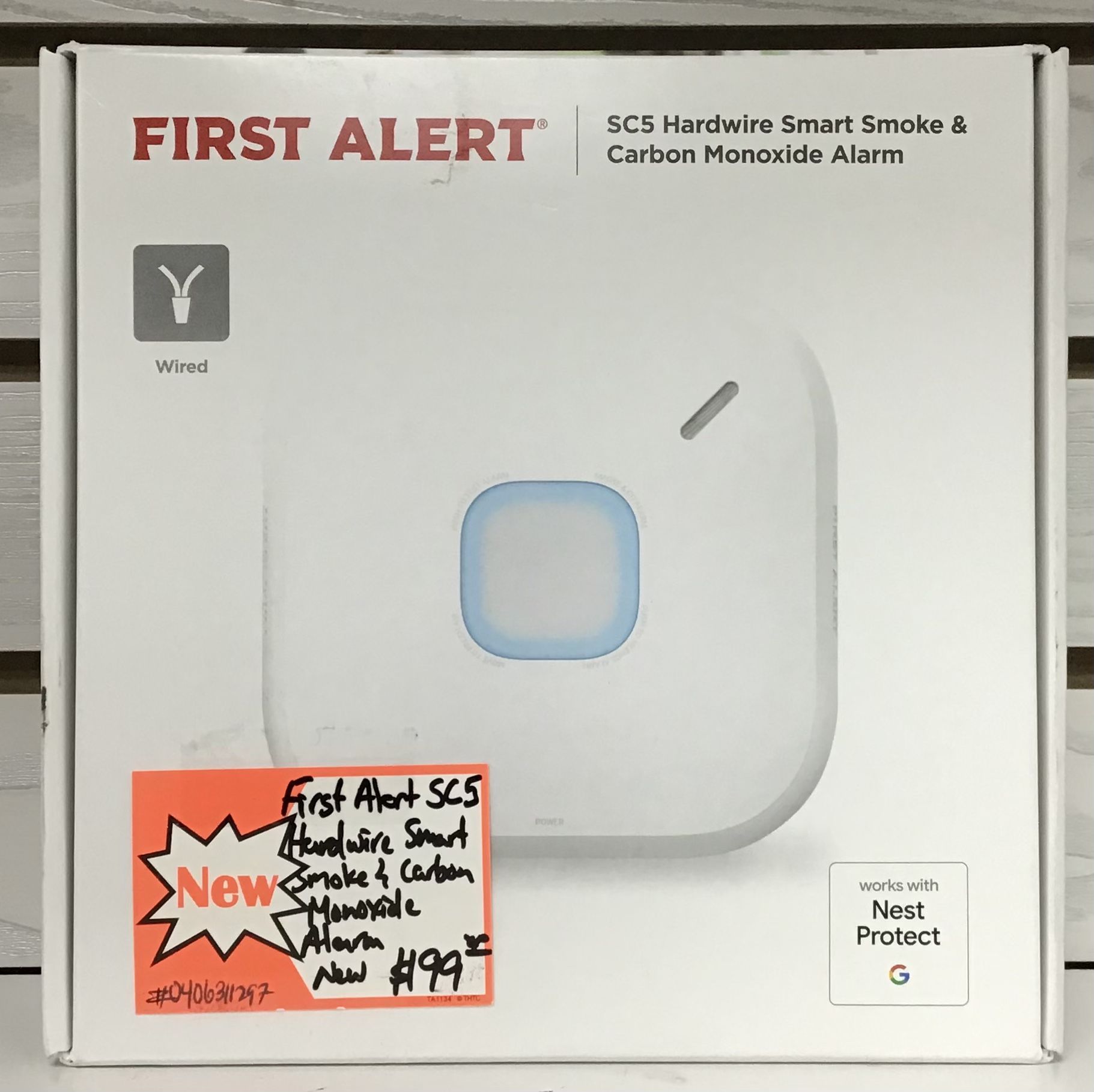 First Alert SC5 Hardwired Smart Smoke & Carbon Monoxide Alarm New