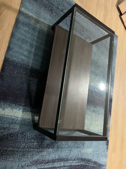 Glass coffee table