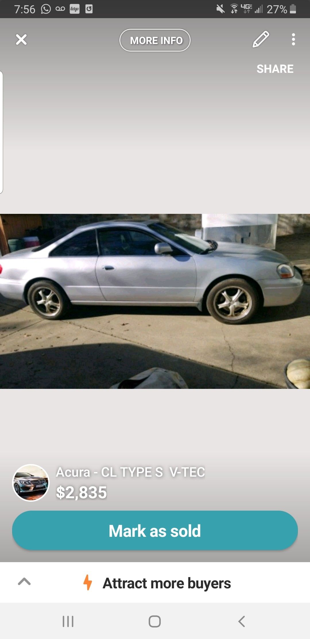 2001 Acura CL