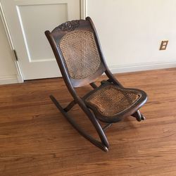 Antique Folding Rocking Chair