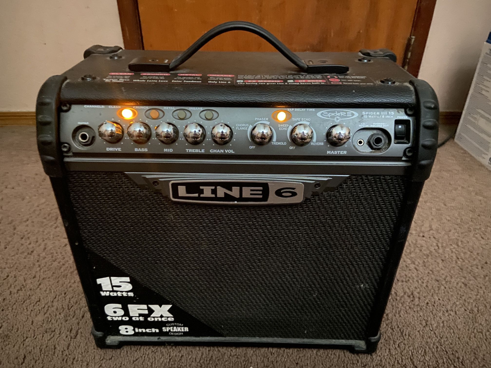 Line 6 Spider III 15 1X8 15W Guitar Combo Amp