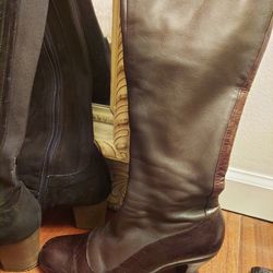 Size 8 leather tall boots. Good condition