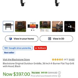 Black Stone Grill  36” 