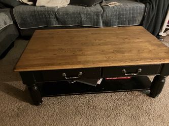 Solid wood coffee table