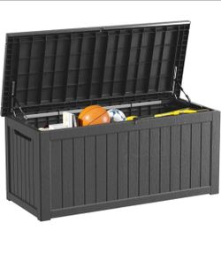 Large Outdoor Resin Deck Storage Box 260 gallons
