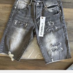 purple brand jean shorts jorts 30