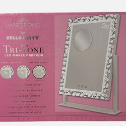 Hello Kitty Tri-Tone LED Makeup Mirror