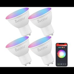 AVATAR CONTROLS 5-Watt GU10 Smart RGBCW Color Dimmable Timer Wi-Fi LED Bulbs