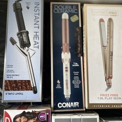 Flat Irons, Curling Irons heat Brushes