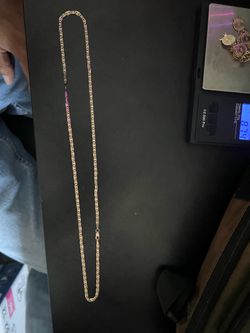 Solid 14k chain 22” long