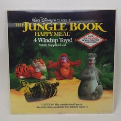 Mcdonalds Disney Jungle Book Hard Lenticular Plastic Happy Meal Display Sign