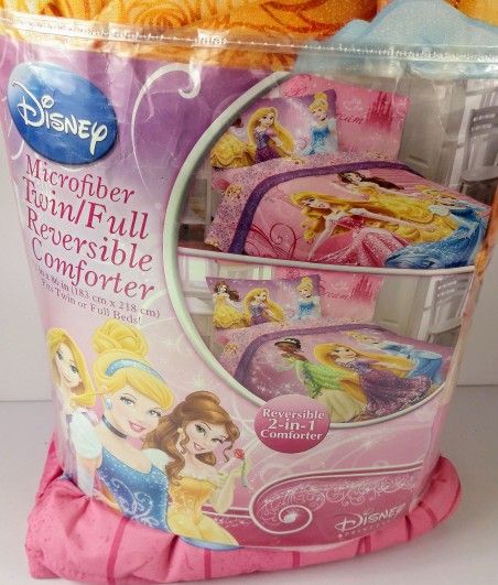 New Twin Comforter Disney Princess Pink Blanket
