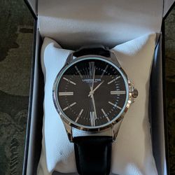 London Fog Nevil Black Strap Watch 