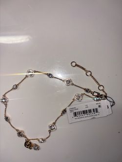 Gold-Tone Crystal Station Necklace