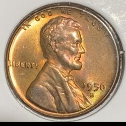 1956-D Penny Red MS Coin