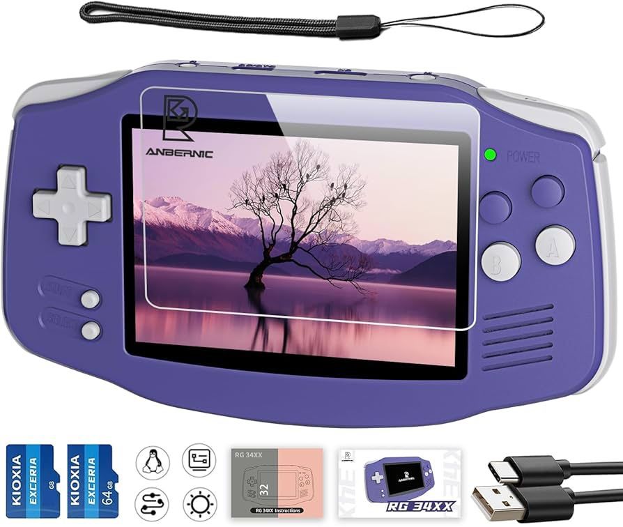 RG34XX Retro Handheld Game Console,