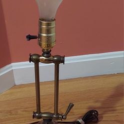 Piano Lamp, Brass , Old .