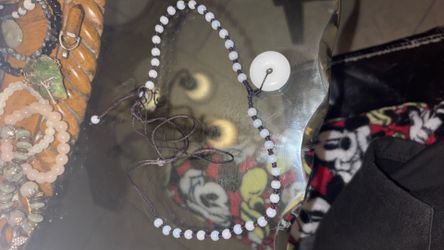 White And Black Necklace