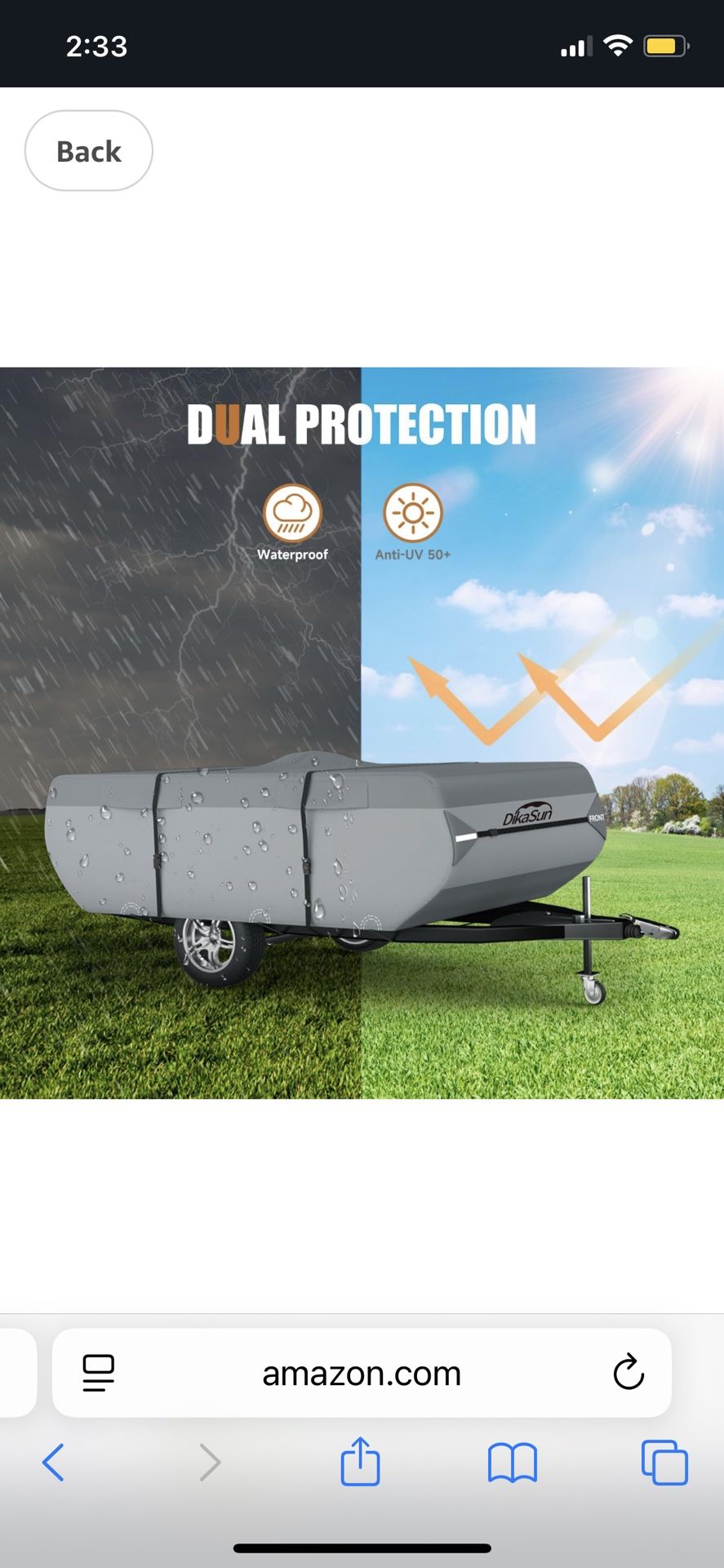 Pop Up Camper Cover , Trailer , Rv , Camping Tent