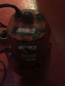 Sump pump.